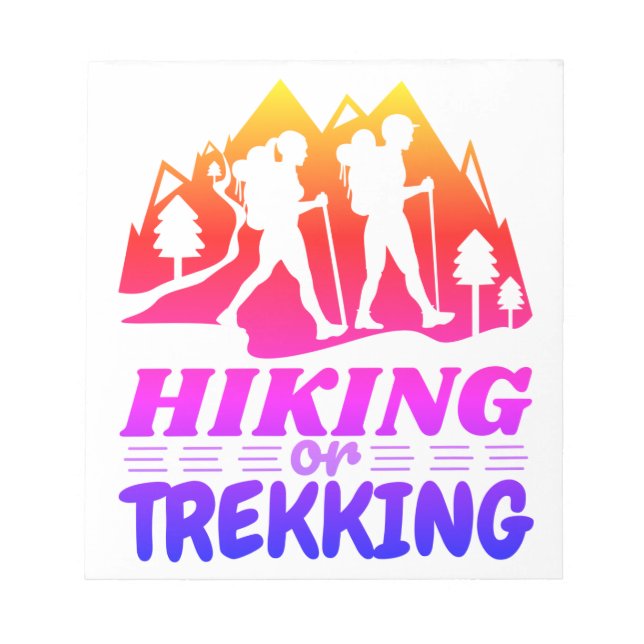 Hiking or Trekking Notepad (Front)