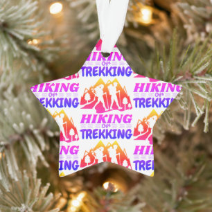 Hiking or Trekking Ornament