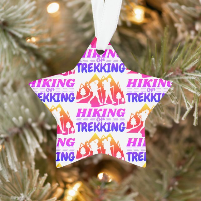 Hiking or Trekking Ornament (Tree)
