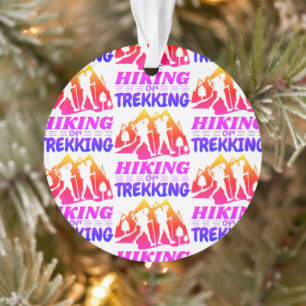 Hiking or Trekking Ornament