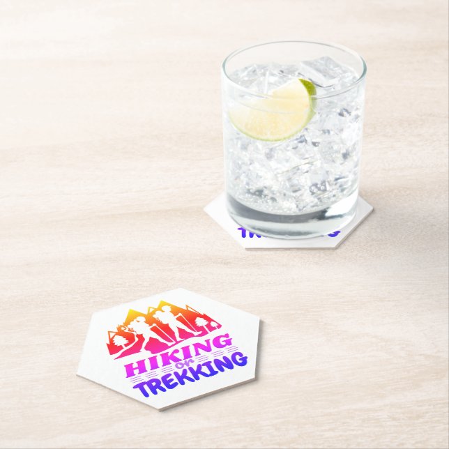 Hiking or Trekking Paper Coaster (Insitu)