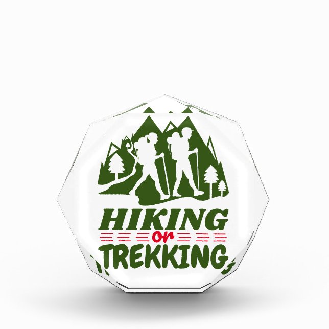 Hiking or Trekking Photo Block (Front)