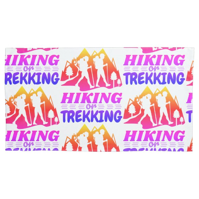 Hiking or Trekking Pillowcase (Front-Left)