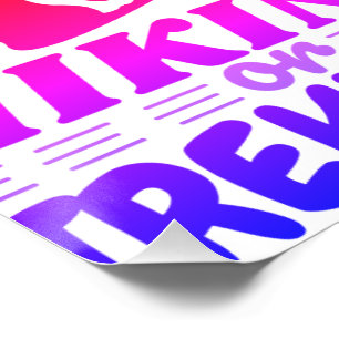 Hiking or Trekking Poster