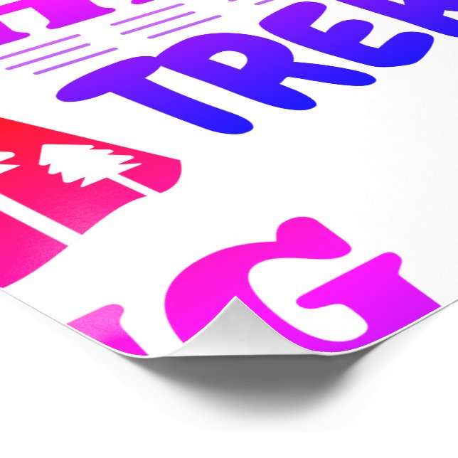 Hiking or Trekking Poster (Corner)