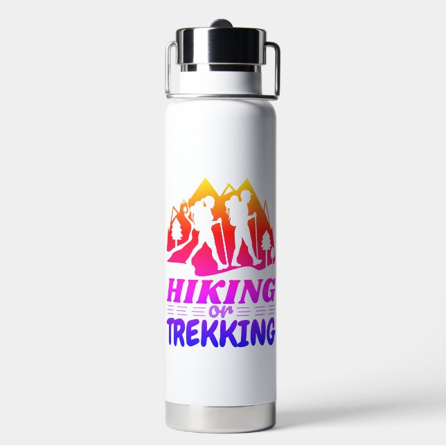Hiking or Trekking Water Bottle (Back)