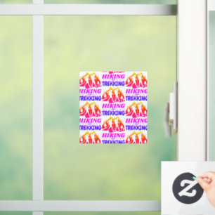 Hiking or Trekking Window Cling