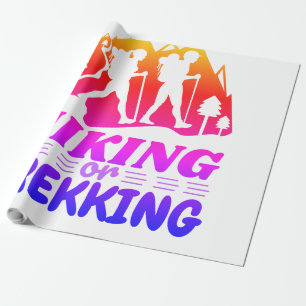 Hiking or Trekking Wrapping Paper