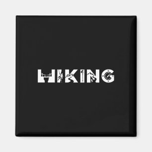 Hiking outdoor adventure mountain climbing magnet