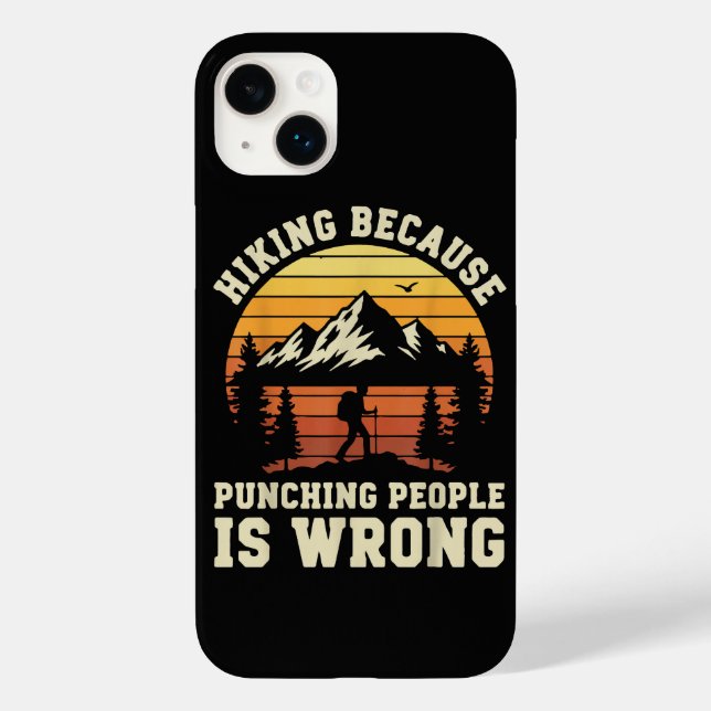 Hiking Outdoor Funny Hiker Case-Mate iPhone Case (Back)