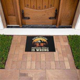 Hiking Outdoor Funny Hiker Doormat