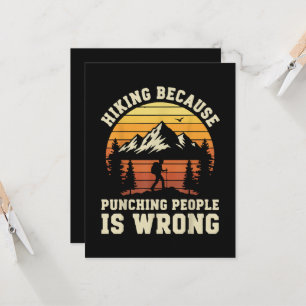 Hiking Outdoor Funny Hiker Invitation