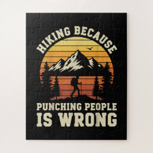Hiking Outdoor Funny Hiker Jigsaw Puzzle