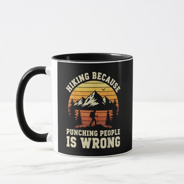 Hiking Outdoor Funny Hiker Mug (Left)