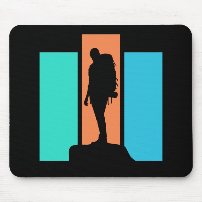 Hiking Outdoors Nature Adventure Exploration Mouse Mat (Front)
