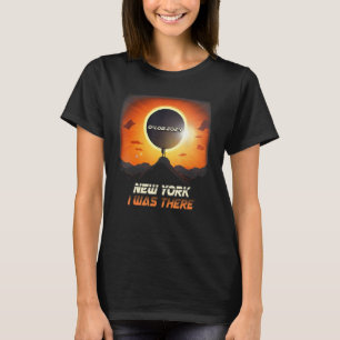 Hiking Outdoors Total Solar Eclipse 2024 New York T-Shirt