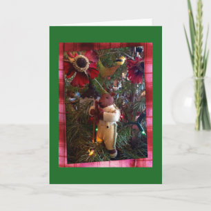 Hiking Over to See YOU for Christmas Note Card! Holiday Card