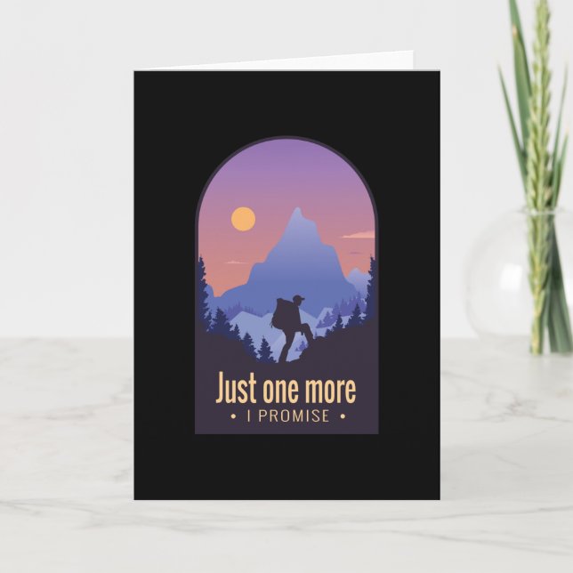Hiking quote card (Front)