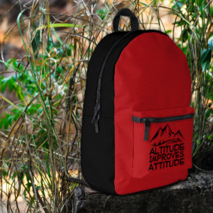 Hiking red black Backpack for Nature Lovers