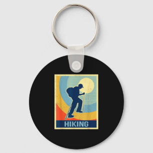 Hiking sport vintage retro key ring