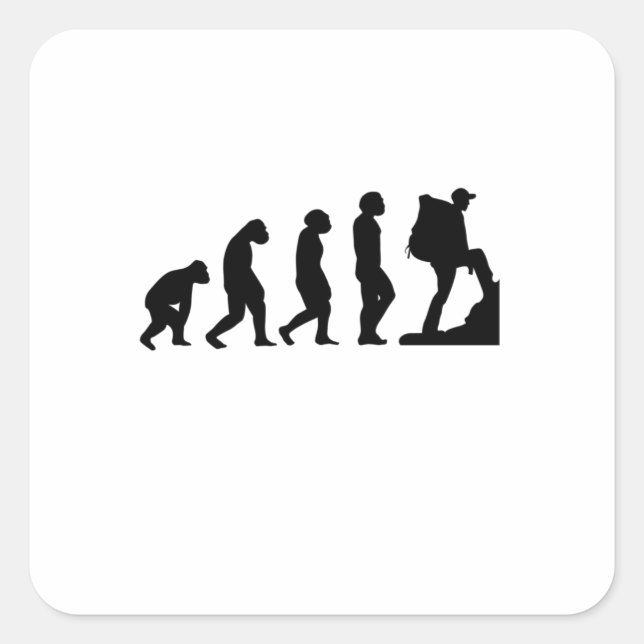 Hiking Square Sticker (Front)