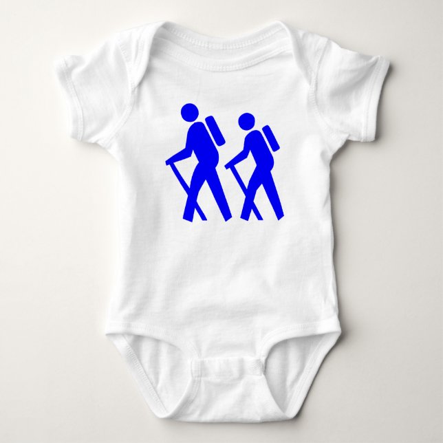 Hiking Symbol Baby Bodysuit (Front)