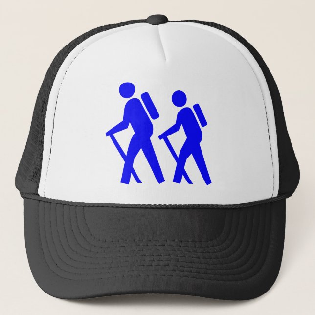 Hiking Symbol Trucker Hat (Front)