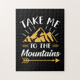 Hiking Take Me To The Mountains Jigsaw Puzzle