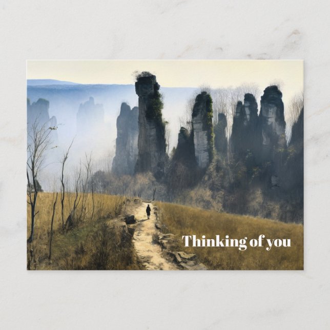 Hiking the Devil's Flutes Postcard (Front)