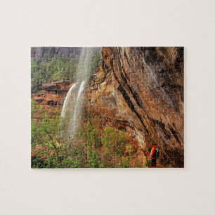 Hiking The Emerald Pools Trail in Zion National Jigsaw Puzzle