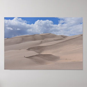 Hiking the Great Sand Dunes, Colorado Poster