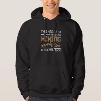 Hiking the way back trekking hoodie
