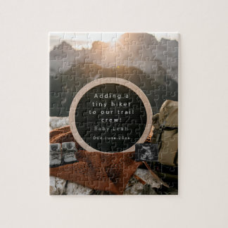Hiking Themed Pregnancy Announcement Jigsaw Puzzle