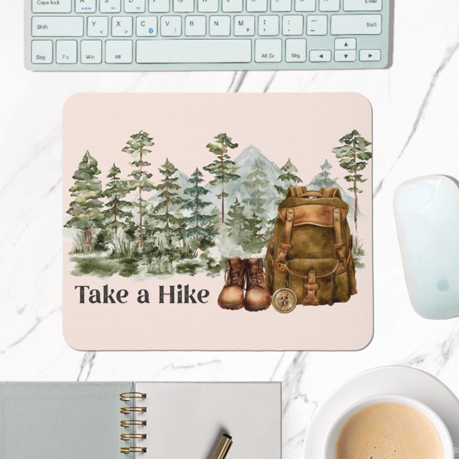 Hiking to Mountain Outdoor Nature Forest Mouse Mat (In situ office desk)