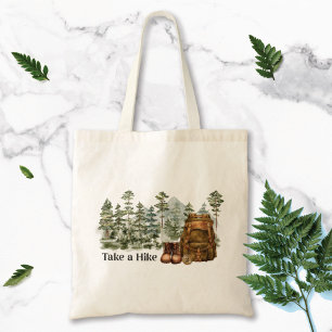 Hiking to Mountain Outdoor Nature Tote Bag