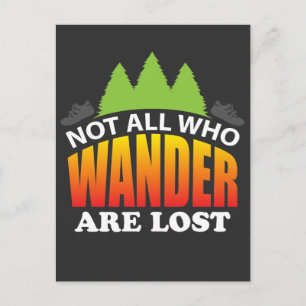 Hiking Tour Camping Gift Idea Postcard