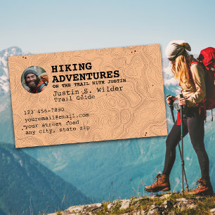 Hiking Trail Guide Business Card