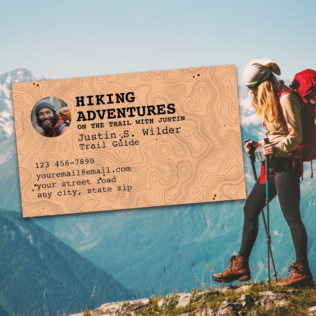 Hiking Trail Guide Business Card (Creator Uploaded)