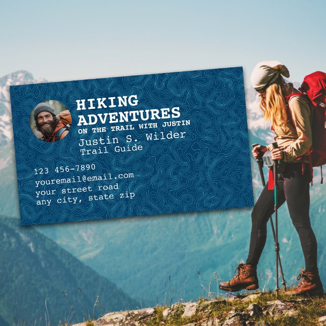 Hiking Trail Guide Business Card (Creator Uploaded)