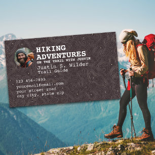 Hiking Trail Guide Business Card