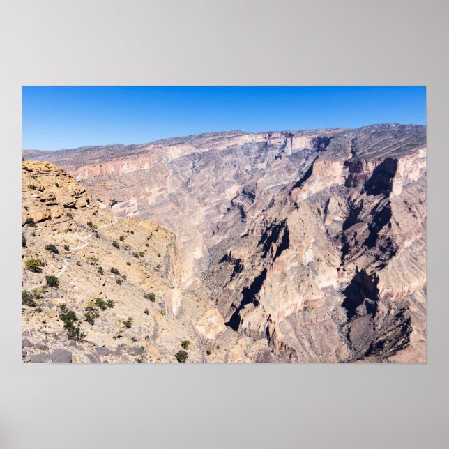 Hiking trail in Jebel Shams Poster (Front)