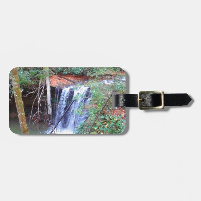 Hiking Trail Waterfall Luggage Tag (Front Horizontal)