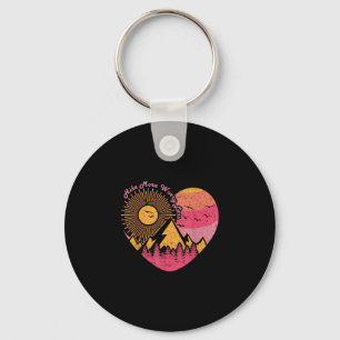 Hiking trekking hike more worry less  key ring