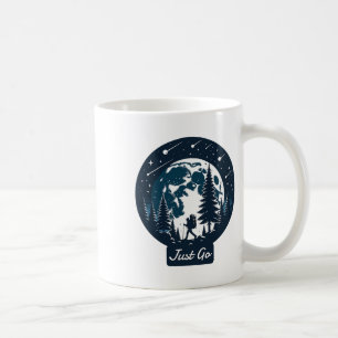 Hiking Under Moonlight Graphic Apparel Outdoor Adv Coffee Mug