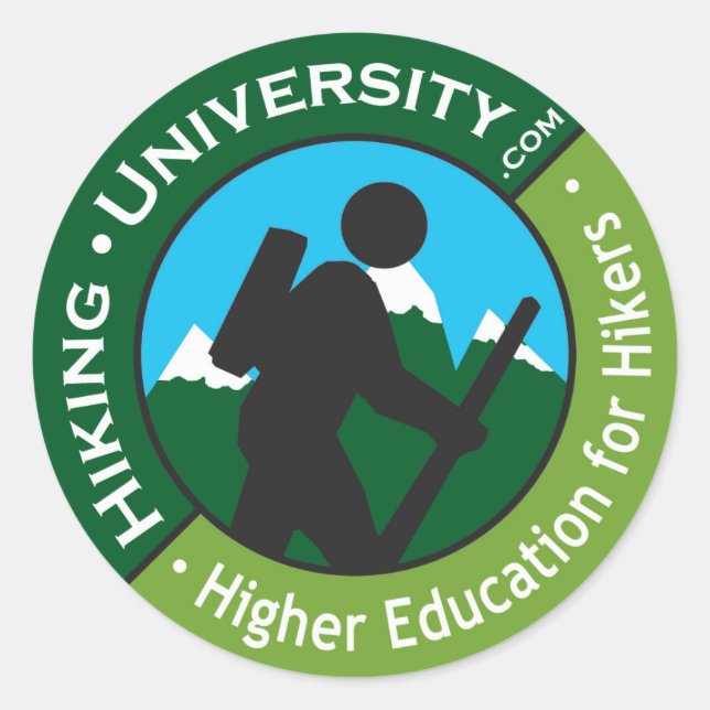 Hiking University - Circle Promo Sticker (Front)