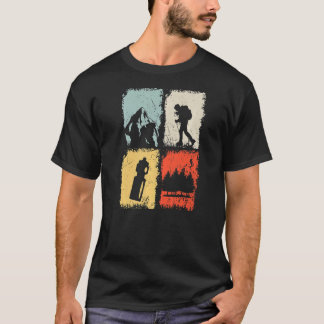 Hiking Vintage Hiker Outdoor Hiking T-Shirt