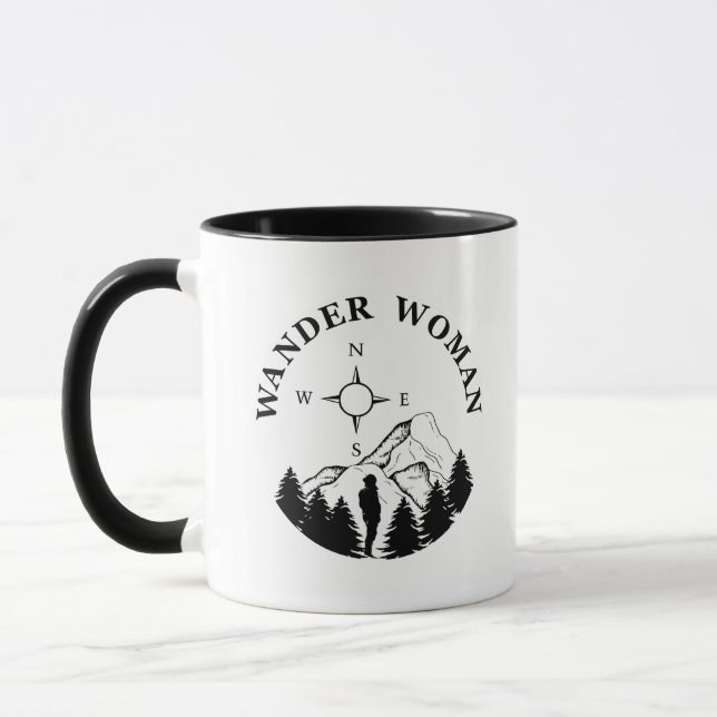 Hiking Wander Woman Mug (Left)