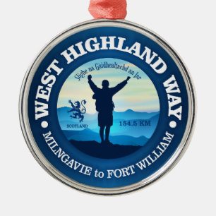 Hiking (West Highland Way) Metal Tree Decoration