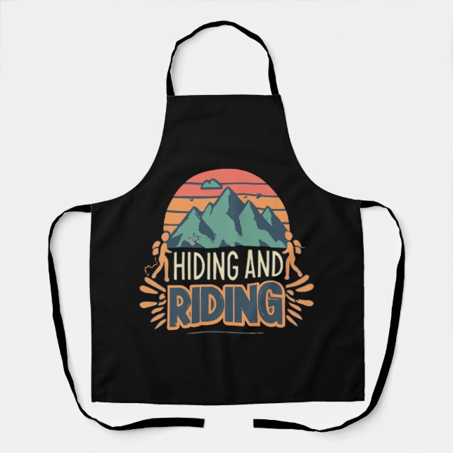 Hiking Where Journeys Become Adventures Apron (Front)