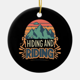 Hiking Where Journeys Become Adventures Ceramic Tree Decoration